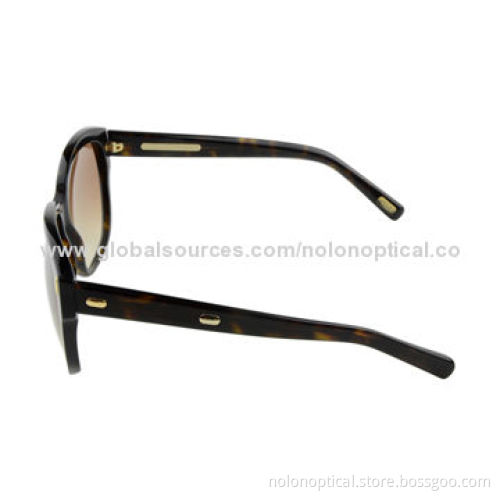 Acetate Unisex Sunglasses with Metal Trim, Customized Logos Accepted, OEM/ODM Welcomed